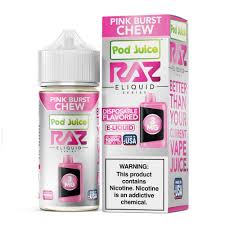 Pod Juice Pink Burst Chew by RAZ 100ml