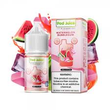 Pod Juice Straw Watermelon Bubblegum Ice Salt 30ml
