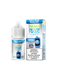 Pod Juice Jolly Blue Razz Ice by Raz Salt 30ml