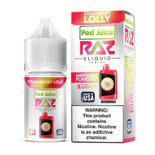 Pod Juice Strawberry Rolly by Raz Salt 30ml